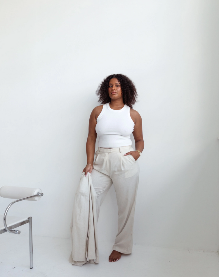 Brooklyn Tailored Pants | Natural