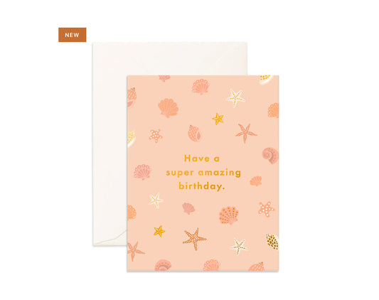 Amazing Birthday Shells Greeting Card