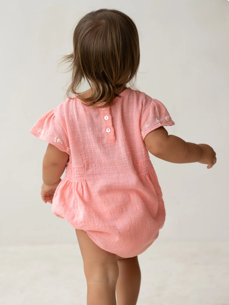 Blossom Romper-Coral