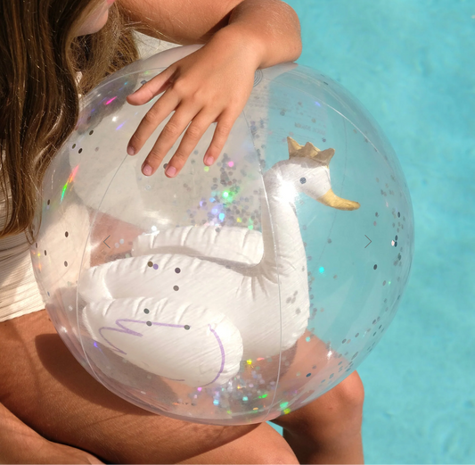 3D Inflatable Beach Ball | Princess Swan | Multi