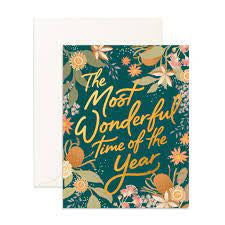 Wonderful Time Botanika Greeting Card