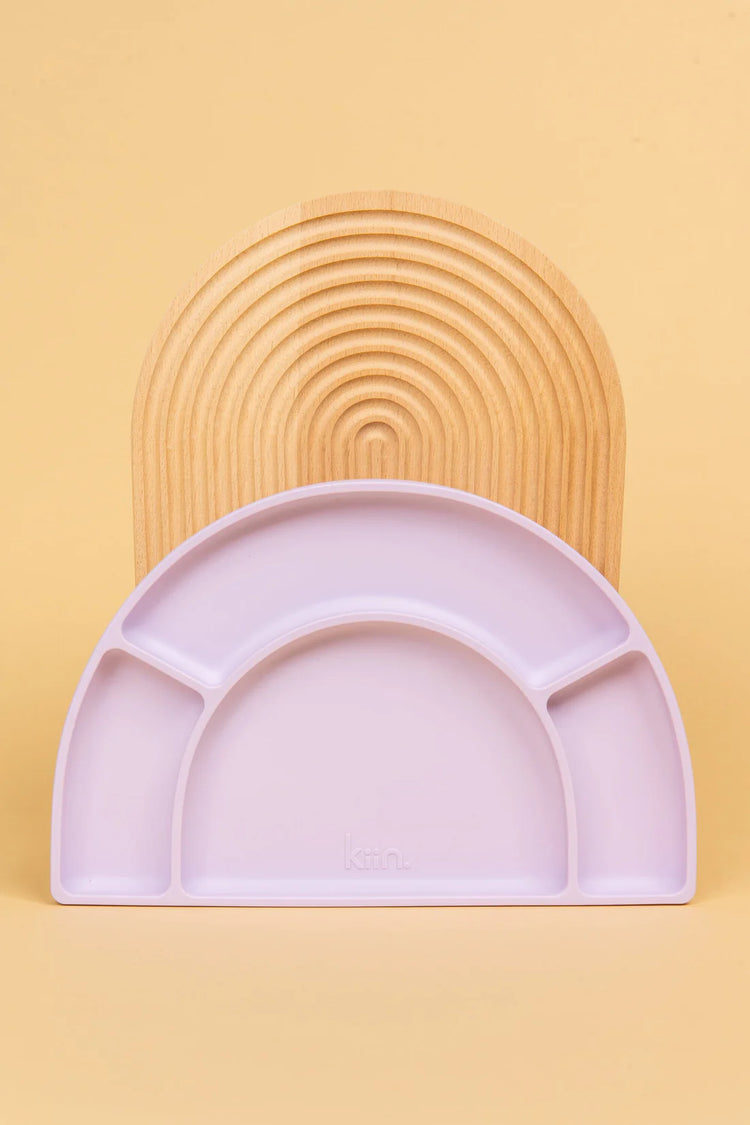 Silicone Divided Plate- Lilac