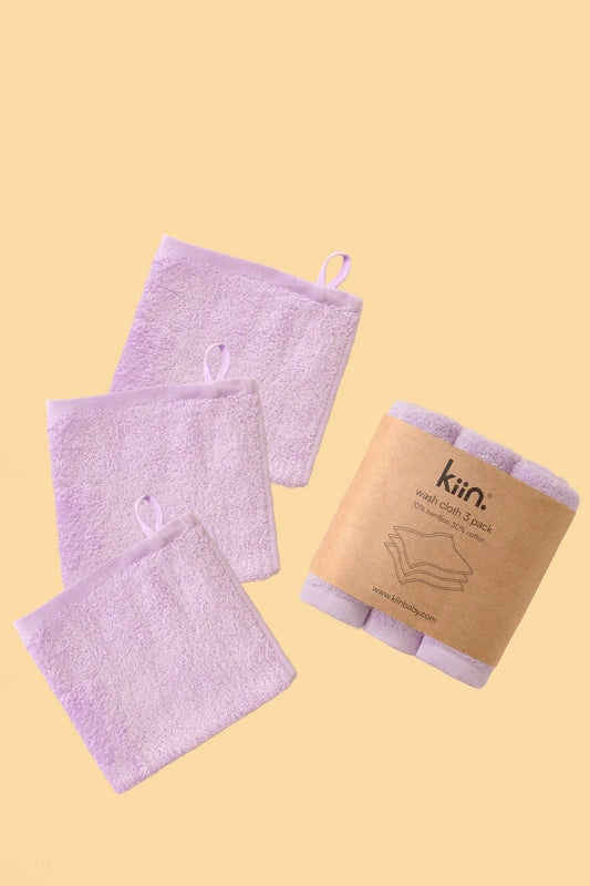 Wash Cloth 3 Pack- Lilac