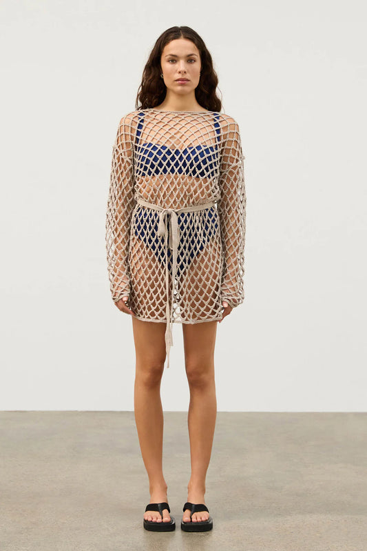 Lattice Knit Tunic Top | Husk