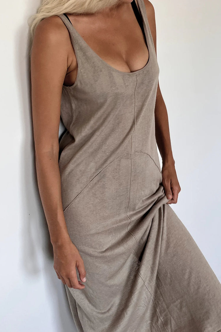 Panelled Knit Dress | Husk