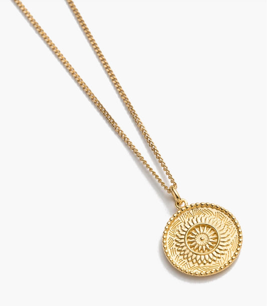 Traveller Coin Necklace | 18K Gold Vermeil