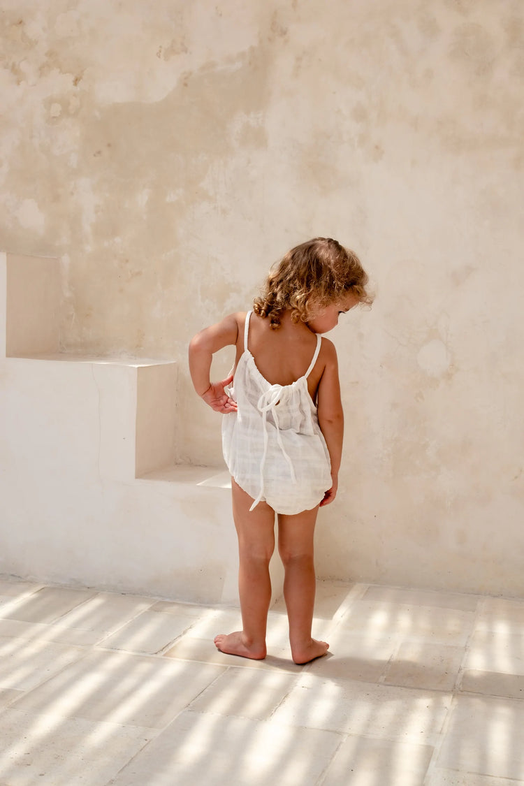 Field Romper | White