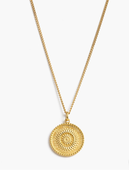 Traveller Coin Necklace | 18K Gold Vermeil