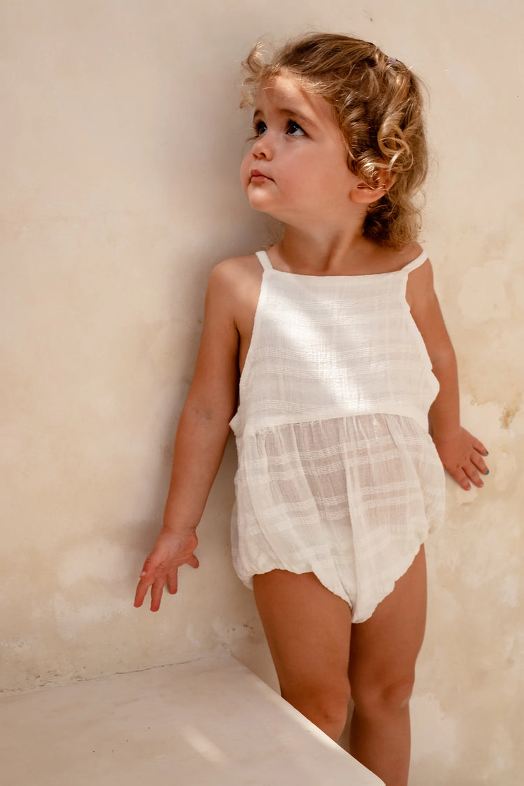 Field Romper | White